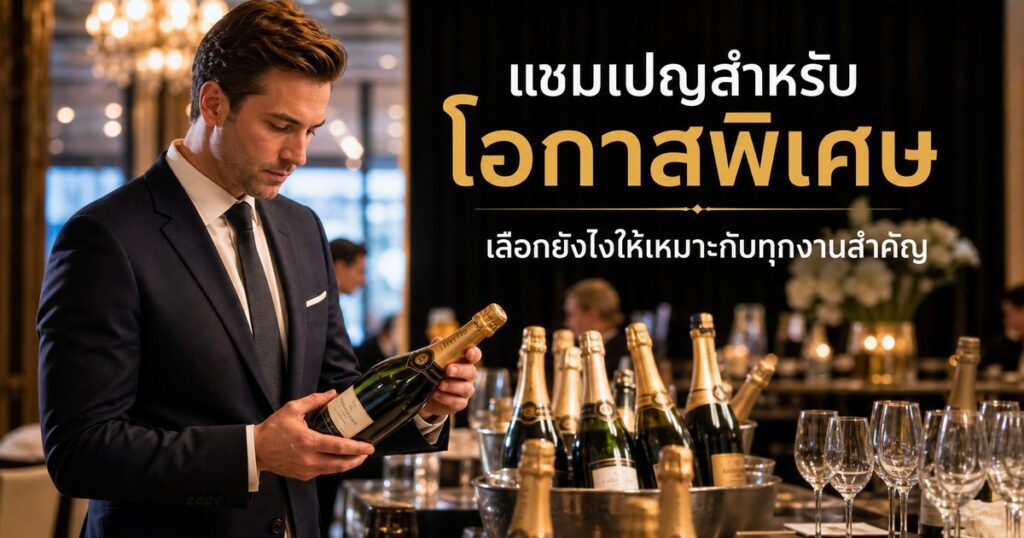 แชมเปญสำหรับโอกาสพิเศษ เลือกยังไงให้เหมาะกับทุกงานสำคัญ